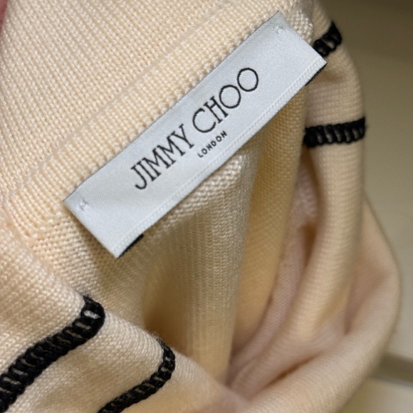 Jimmy Choo White Turtleneck Sweater - Picture 4 of 5